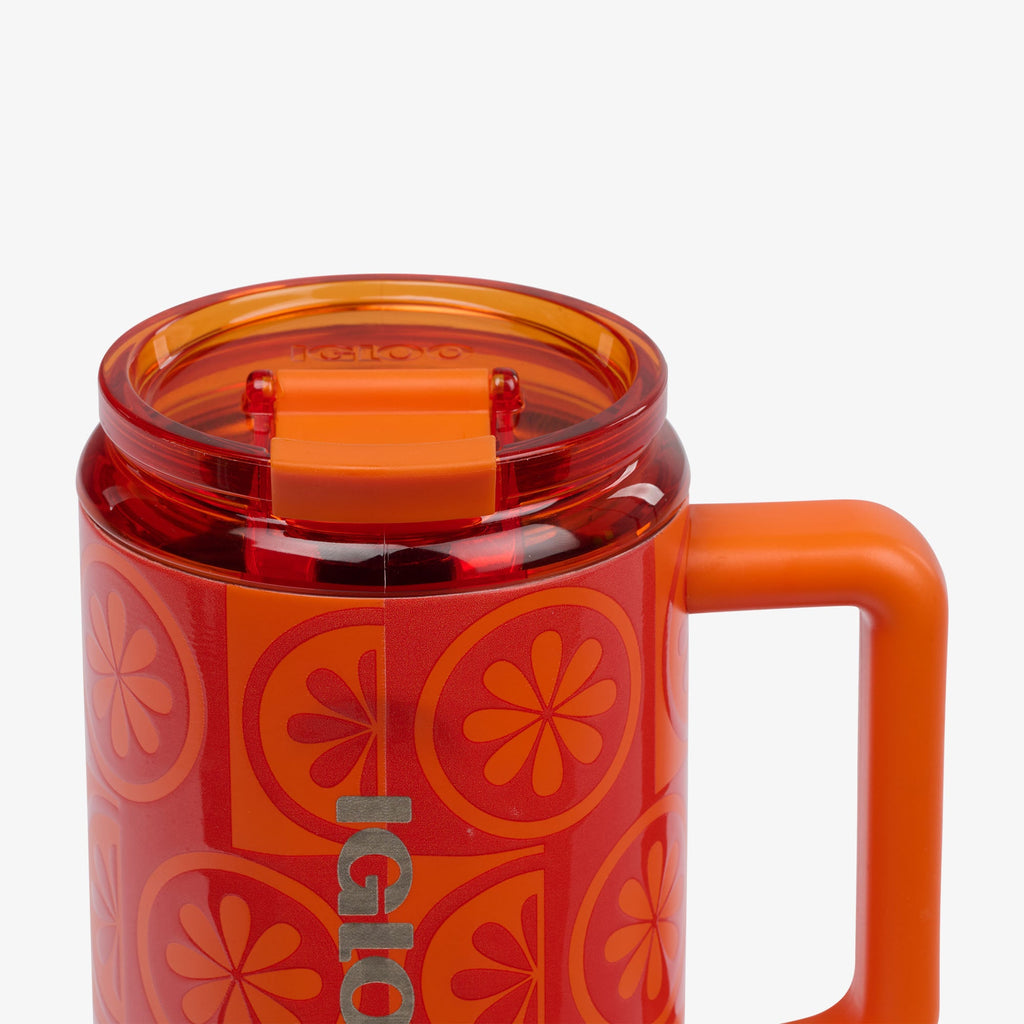 32 Oz Flip ‘n’ Sip Travel Mug M0 - Orange - Product View