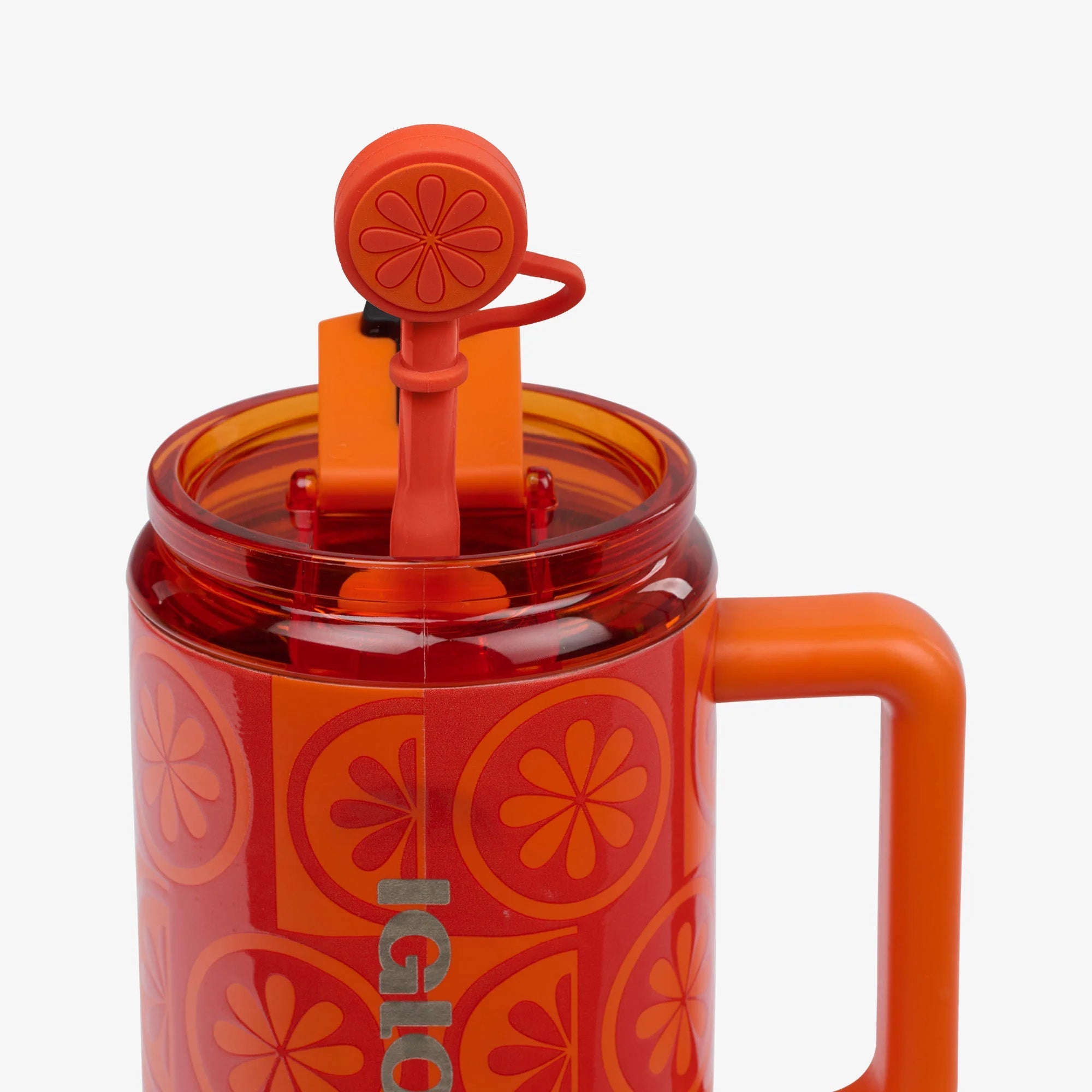 32 Oz Flip ‘n’ Sip Travel Mug M0 - Orange - Product View