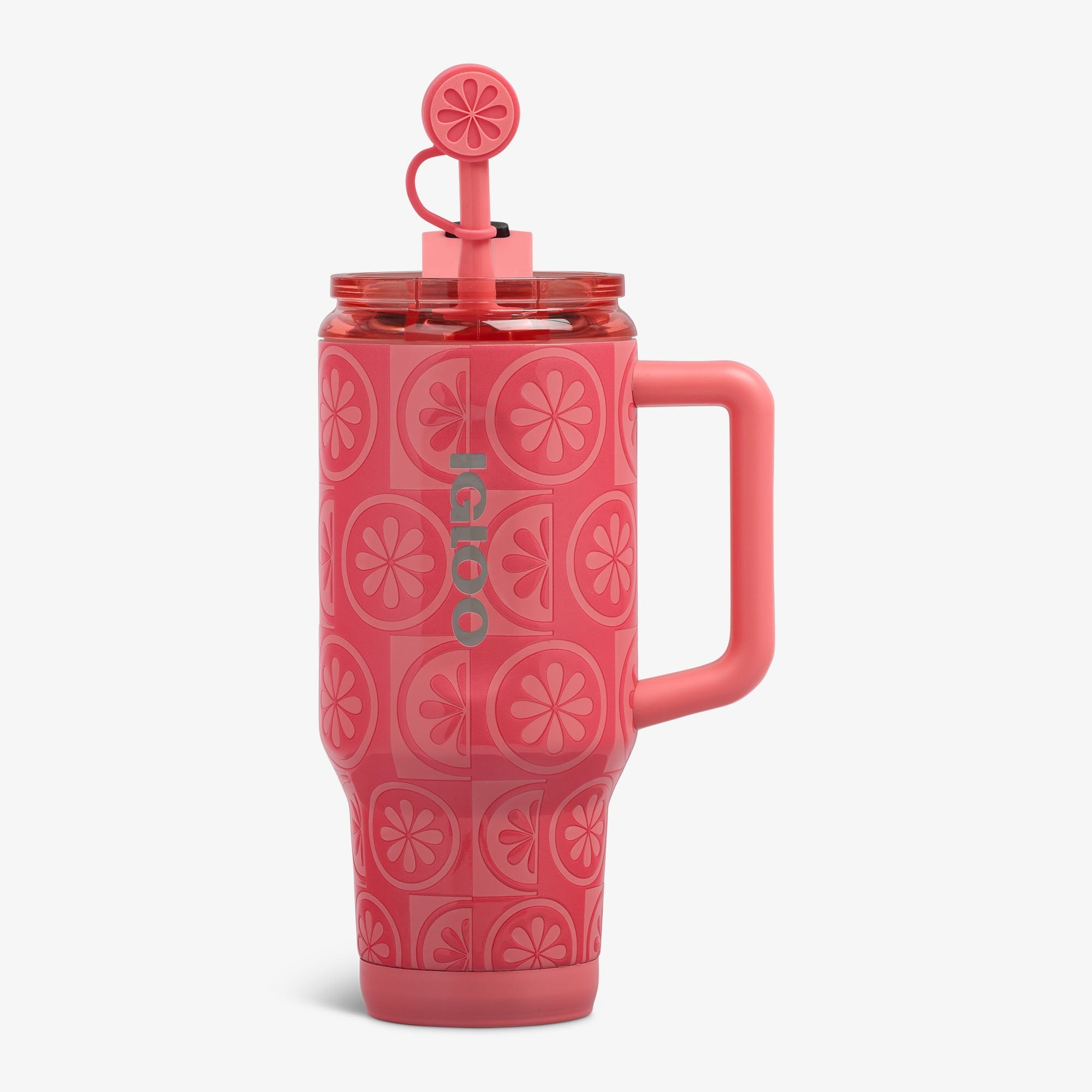 32 Oz Flip ‘n’ Sip Travel Mug M0 - Grapefruit - Front View