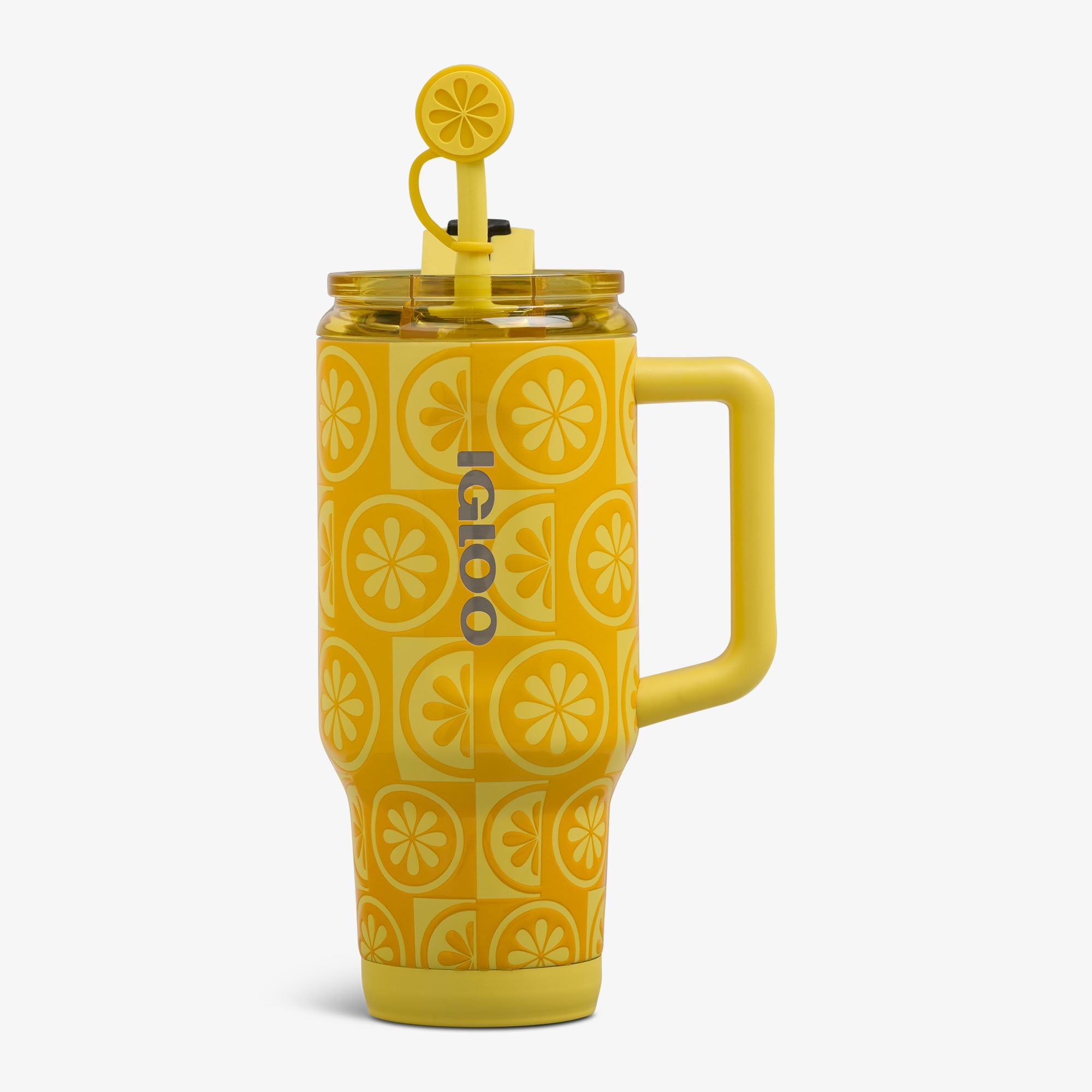 32 Oz Flip ‘n’ Sip Travel Mug M0 - Lemon - Front View