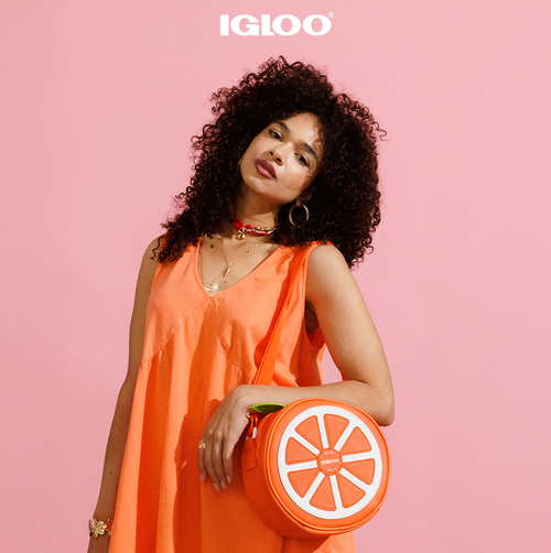 Citrus Crossbody Cooler Bag R1 - Orange - Lifestyle View